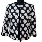 Jones Studio Open Front Polka Dot Blazer(Size 10)