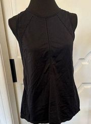 Athleta  Foothills Semi Fitted Tank Top Black Medium Athletic