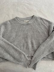 Cropped Grey  Sweater