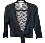 design history black lace cardigan