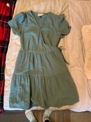 Mini Green Dress