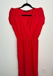 Women's Ark & Co Red Jumpsuit- Small