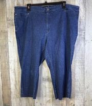 Venezia Jeans Clothing Co. Size 28 Dark Blue Denim Capris w/Front Pockets