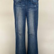 Women's Democracy SZ 4 Ab Solution Flare Jeans 32.5' Inseam Medium Wash Stretchy