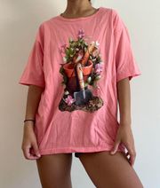 Pink Gardening T-shirt Size Xl