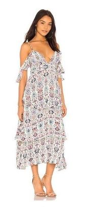 SAYLOR Ellen Cold Shoulder Floral Dress Size Large