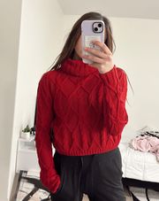 Hollister Red Turtle Neck Sweater