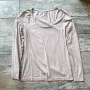 H&M Taupe tan gray Stretch Long Sleeve