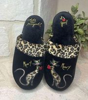 Totes Isotoner “What’s new pussycat?” Slippers sz XL