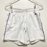 Tommy Hilfiger Sport White Elastic Athletic Shorts