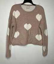 Sincerely Jules warm cozy heart sweater size small