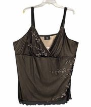 Studio 1940 NEW Black Beaded Sleeveless Top SZ 26