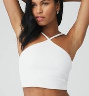 Alo Yoga Goddess Ribbed Cross Crop Top XS