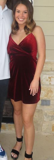 Red Velvet Dress