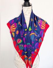 City Silk Co Ballon Silk Scarf 34 x 35