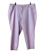 Roz & Ali Dressbarn Women’s Pants Ankle Slim Fit Lilac Lavender Size 22W Plus