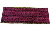 Zumba Scarf Womens One Size Yellow Pink Reversible Stretch Knit Infinity Printed