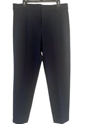 Liverpool 32/14 Casual Dress Pants Tapered Black White Stripes Women’s Work Pant