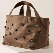Anthropologie Priscilla Studded Tote Bag NWT