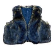 Inc International Concepts Faux Fur Vest Womens Plus Size 3X Black Brown Winter