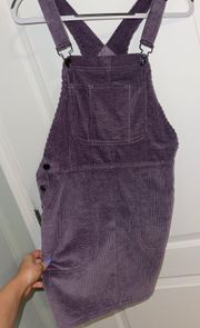 Corduroy Overall Dress Mauve