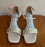 Silver Sliver Pearl Heels