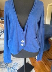 Color Estate Blue Lightweight Cardigan Women's SZ M