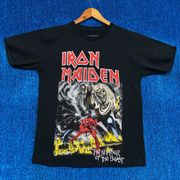 Iron Maiden Number of the Beast rock t-shirt size small