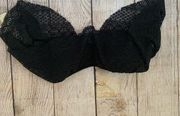 GB Gianni Bini Black Crochet Lace Bikini Top New