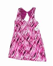 SECRET TREASURES|LACE RACERBACK TIE DYE PINK NIGHTGOWN PINK M