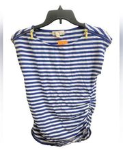 Michael Kors Women's Large blue striped tee