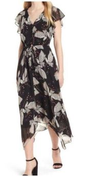 Rebecca Minkoff Black and White Harper Midi Dress