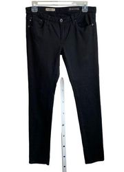 AG‎ Adriano Goldschmied Womens 28R The Legging Ankle Super Skinny Black