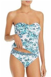 New. Tommy Bahama blue print swimsuit. MSRP $119.  Size 4
