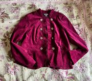 Roz and Ali Burgundy Jacket