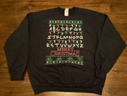 Alphabet Ugly Christmas Sweater stranger things