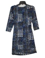 Donna Morgan Women's Multicolored 3/4 Sleeve Stretch Casual Formal Dress