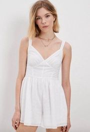 Outfitters Women's White Playsuit-romper