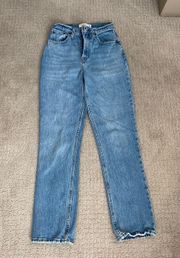 Abercrombie And Fitch The 90s Straight Ultra High Rise Jeans