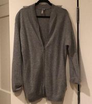 NWOT SZ S  cashmere zip cardigan