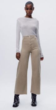 Marine Straight High Rise Jeans in Sand/Brown