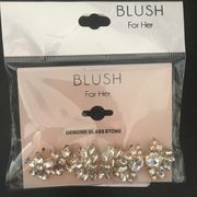 New Blush Gold & Crystals Earrings