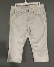 Hydraulic Denim Light Wash Capris Size 8