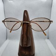 HP! Diane Von Furstenberg Gold & Brown Prescription Glasses Frames