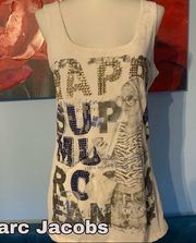 Marc Jacobs size 3 S Small sequins tank top cotton