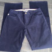 Lily Pulitzer White Label Blue Corduroy Pants Sz 2