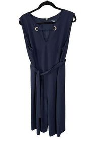 Tommy Hilfiger jumpsuit navy blue belted plus size 18W