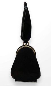 90s ROSENFELD ORIGINAL Vintage Black Suede Mini Purse