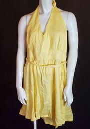 Modcloth Yellow Halter Dress (2X)