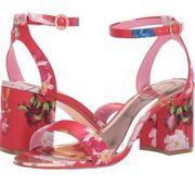 NEW Ted Baker Rozie Printed Block Heel Sandal